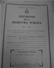 Testimonio de escritura pública